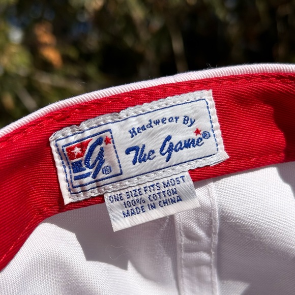 Vintage 90s University Nebraska Huskers The Game Split Bar snapback hat cap NCAA - Picture 9 of 15